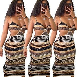 Cute animal prints dress